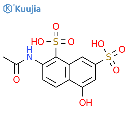 1,7-Naphthalenedisulfonic acid, 2-(acetylamino)-5-hydroxy- structure