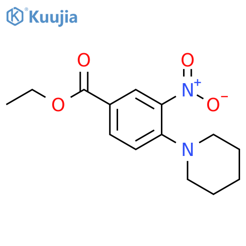 ethyl 3-nitro-4-(piperidin-1-yl)benzoate structure