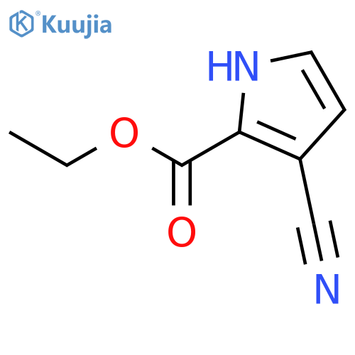 Ethyl 3-cyano-1H-pyrrole-2-carboxylate structure
