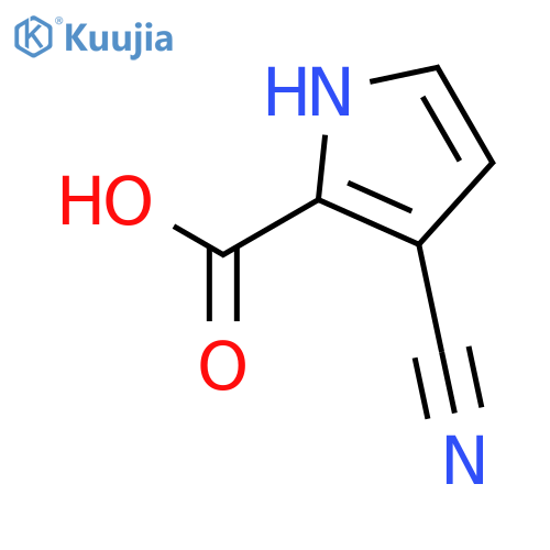 3-Cyano-1H-pyrrole-2-carboxylic acid structure