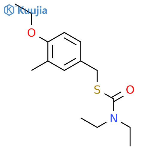 Carbamothioic acid, diethyl-, S-[(4-ethoxy-3-methylphenyl)methyl] ester structure
