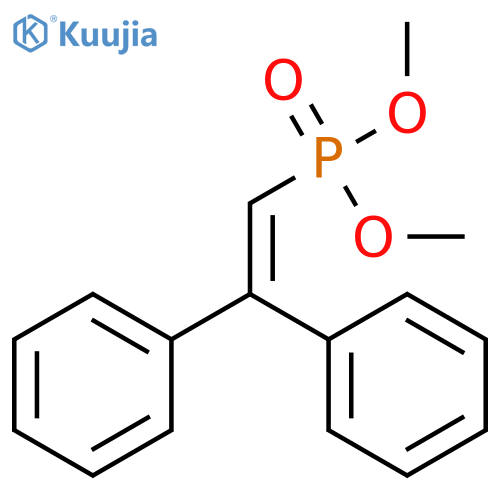 PHOSPHONIC ACID, (2,2-DIPHENYLETHENYL)-, DIMETHYL ESTER structure