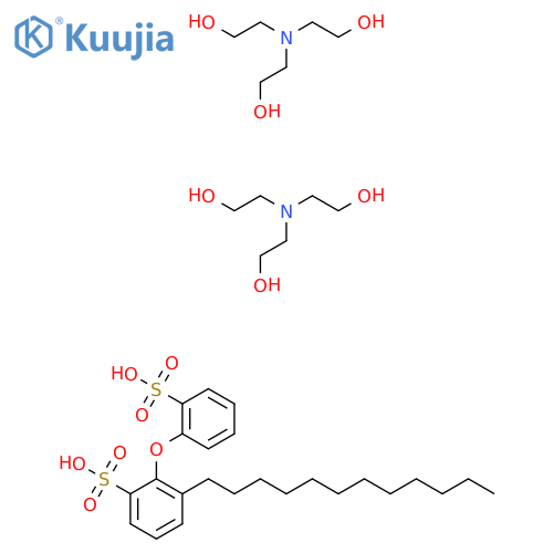 Benzenesulfonic acid, dodecyl(sulfophenoxy)-, compd. with 2,2',2''-nitrilotris[ethanol] (1:2) structure