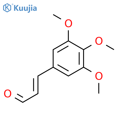 3-(3,4,5-trimethoxyphenyl)prop-2-enal structure