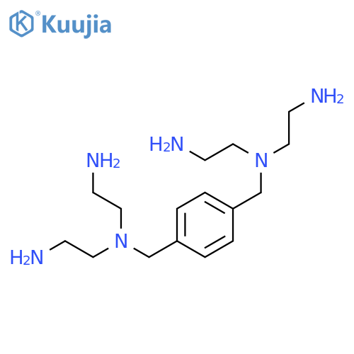 N1,N1'-(1,4-phenylenebis(methylene))bis(N1-(2-aminoethyl)ethane-1,2-diamine) HCl salt structure