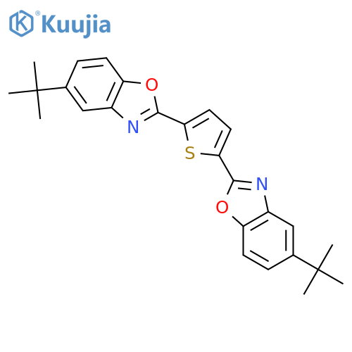 2,5-Bis(5-tert-butylbenzooxazol-2-yl)thiophene structure