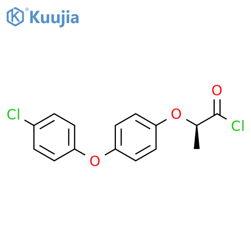 Propanoyl chloride, 2-[4-(4-chlorophenoxy)phenoxy]-, (R)- structure