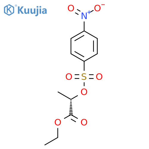 Propanoic acid, 2-[[(4-nitrophenyl)sulfonyl]oxy]-, ethyl ester, (S)- structure
