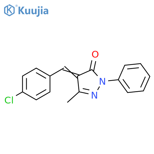 3H-Pyrazol-3-one,4-[(4-chlorophenyl)methylene]-2,4-dihydro-5-methyl-2-phenyl- structure