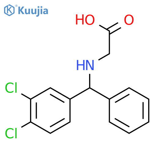 N-[(3,4-dichlorophenyl)(phenyl)methyl]glycine structure