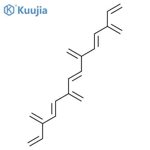 1,4,7,10,13-TETRADECAPENTAENE, 3,6,9,12-TETRAKIS(METHYLENE)- structure
