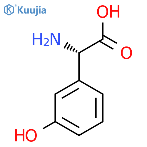 (2S)-2-amino-2-(3-hydroxyphenyl)acetic acid structure