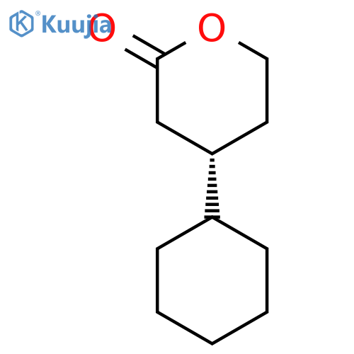 2H-PYRAN-2-ONE, 4-CYCLOHEXYLTETRAHYDRO-, (S)- structure