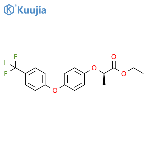 Propanoic acid, 2-[4-[4-(trifluoromethyl)phenoxy]phenoxy]-, ethyl ester,(R)- structure