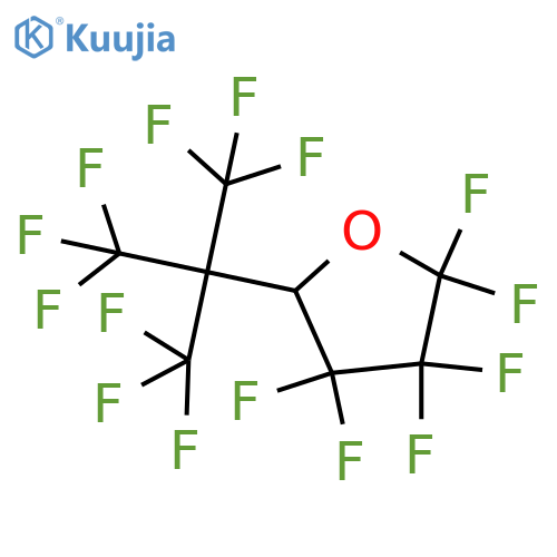 2,2,3,3,4,4-hexafluoro-5-[1,1,1,3,3,3-hexafluoro-2-(trifluoromethyl)propan-2-yl]tetrahydrofuran structure