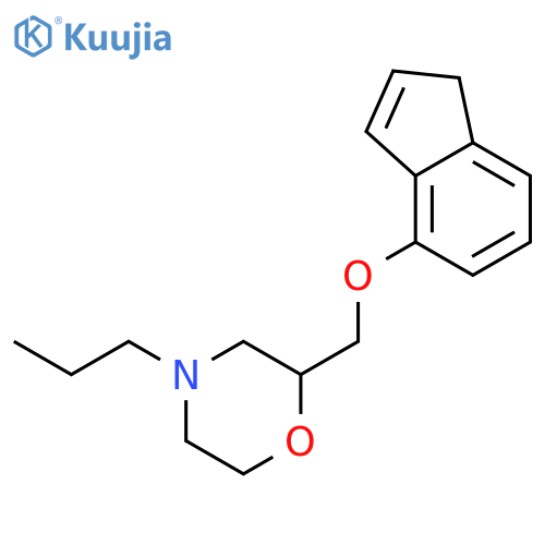 2-[(1H-inden-4-yloxy)methyl]-4-propylmorpholine structure