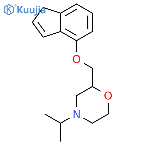 2-[(1H-inden-4-yloxy)methyl]-4-(1-methylethyl)morpholine structure