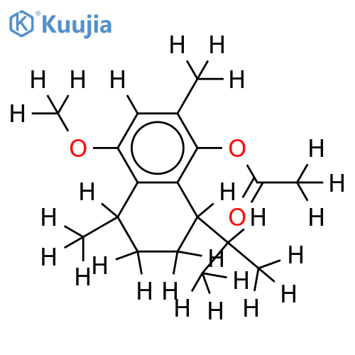 (+)-(7R,10S)-2-methoxy-5-acetoxycalamenene structure