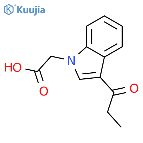 (3-Propionyl-indol-1-yl)-acetic acid structure