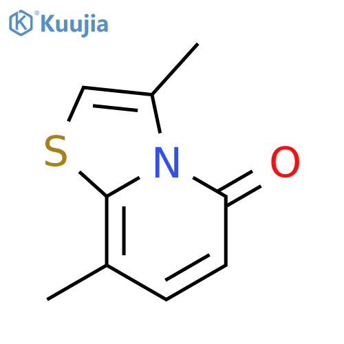 5H-Thiazolo[3,2-a]pyridin-5-one,3,8-dimethyl- structure