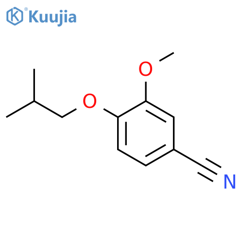 3-METHOXY-4-(2-METHYLPROPOXY)BENZENECARBONITRILE structure
