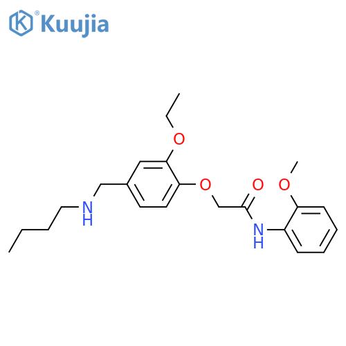 2-(4-Butylaminomethyl-2-ethoxy-phenoxy)-N-(2-methoxy-phenyl)-acetamide structure