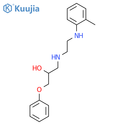 2-PROPANOL, 1-[[2-[(2-METHYLPHENYL)AMINO]ETHYL]AMINO]-3-PHENOXY- structure