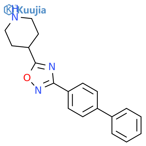 Piperidine, 4-(3-[1,1'-biphenyl]-4-yl-1,2,4-oxadiazol-5-yl)- structure
