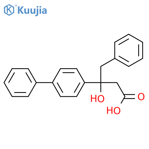 (-)-3-(4-Biphenylyl)-3-hydroxy-4-phenylbutyric acid structure