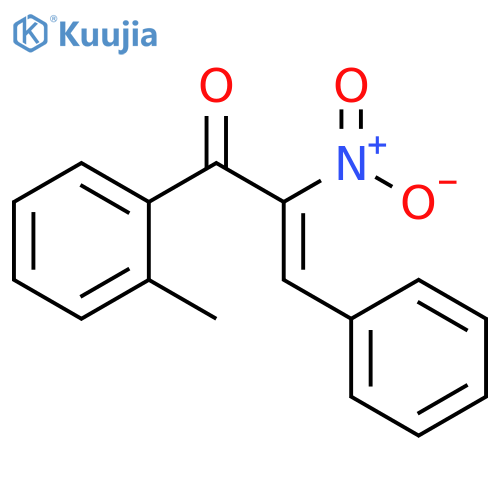 2-Propen-1-one, 1-(2-methylphenyl)-2-nitro-3-phenyl-, (Z)- structure