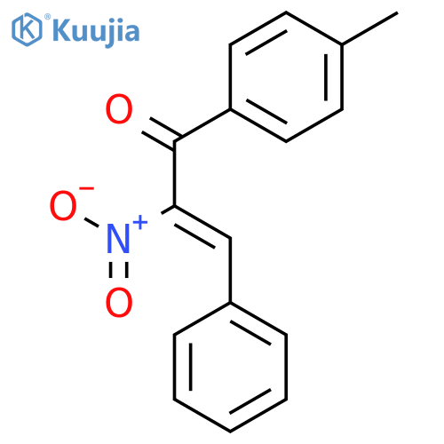2-Propen-1-one, 1-(4-methylphenyl)-2-nitro-3-phenyl-, (Z)- structure