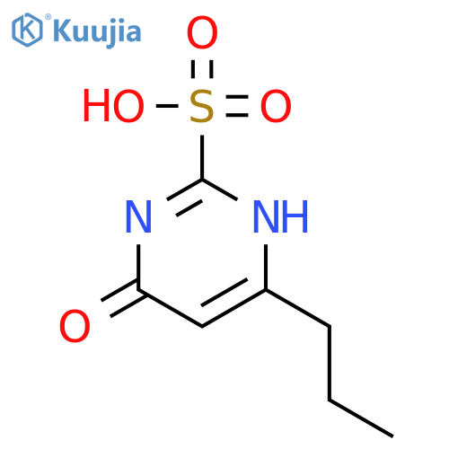 2-Pyrimidinesulfonic acid, 1,4-dihydro-4-oxo-6-propyl- structure