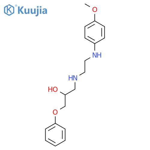 2-Propanol, 1-[[2-[(4-methoxyphenyl)amino]ethyl]amino]-3-phenoxy- structure