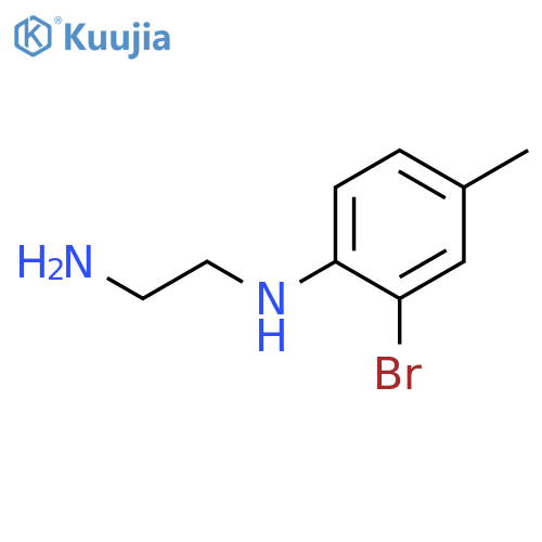 1,2-Ethanediamine, N-(2-bromo-4-methylphenyl)- structure
