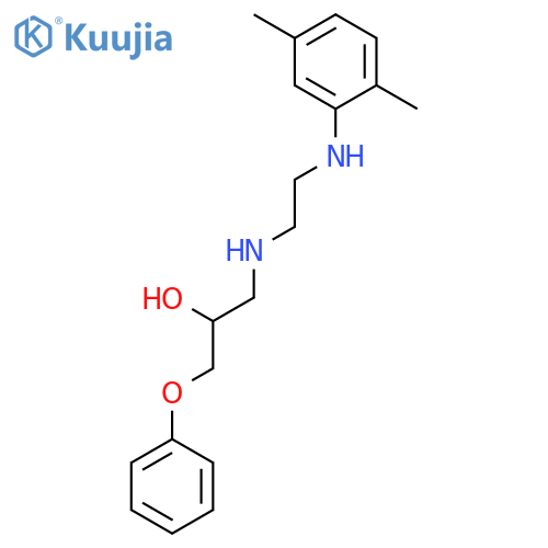 2-PROPANOL, 1-[[2-[(2,5-DIMETHYLPHENYL)AMINO]ETHYL]AMINO]-3-PHENOXY- structure