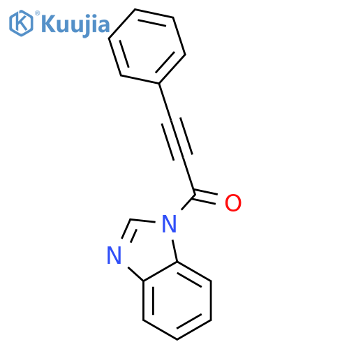 1H-Benzimidazole, 1-(1-oxo-3-phenyl-2-propynyl)- structure