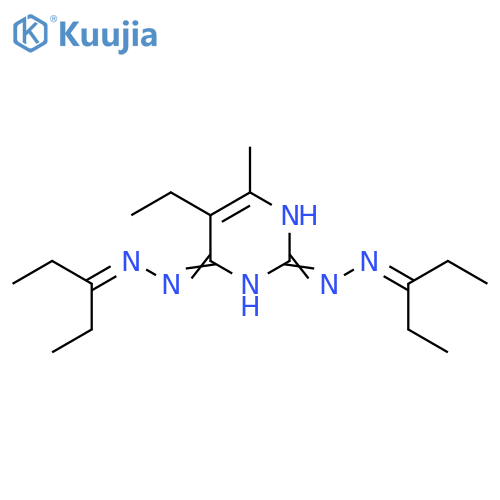 2,4(1H,3H)-Pyrimidinedione, 5-ethyl-6-methyl-,bis[(1-ethylpropylidene)hydrazone] structure
