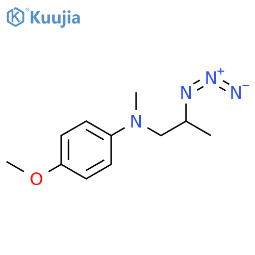 Benzenamine, N-(2-azidopropyl)-4-methoxy-N-methyl- structure