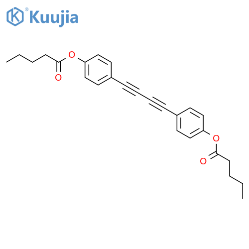 4,4'-dipentanoyloxydiphenyldiacetylene structure