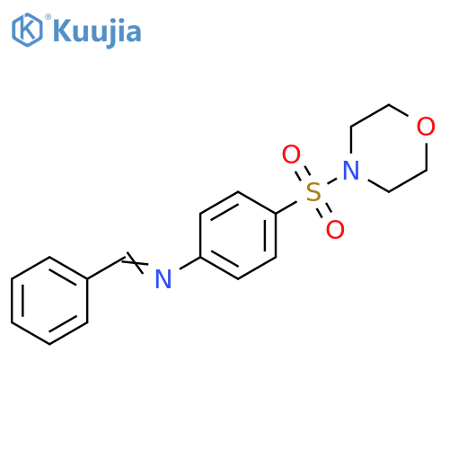Morpholine, 4-[[4-[(phenylmethylene)amino]phenyl]sulfonyl]- structure