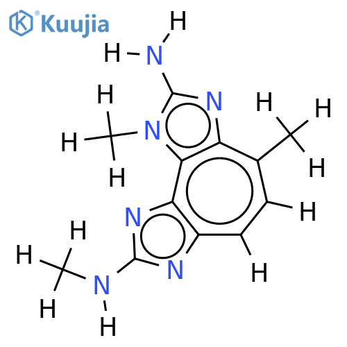 1,4,N8-trimethyl-1H-cyclohepta[1,2-d;3,4-d']diimidazole-2,8-diamine structure