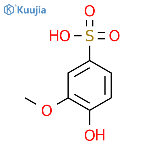 Benzenesulfonic acid,4-hydroxy-3-methoxy- structure