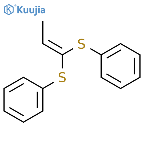 Benzene, 1,1'-[1-propenylidenebis(thio)]bis- structure