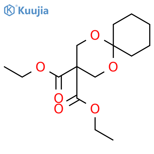 diethyl 1,5-dioxaspiro[5.5]undecane-3,3-dicarboxylate structure