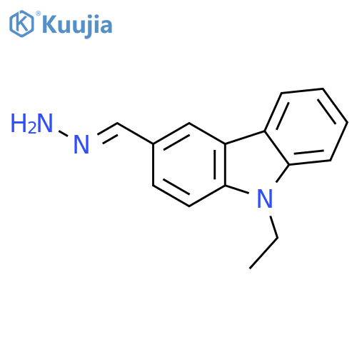 9H-Carbazole-3-carboxaldehyde, 9-ethyl-, hydrazone structure