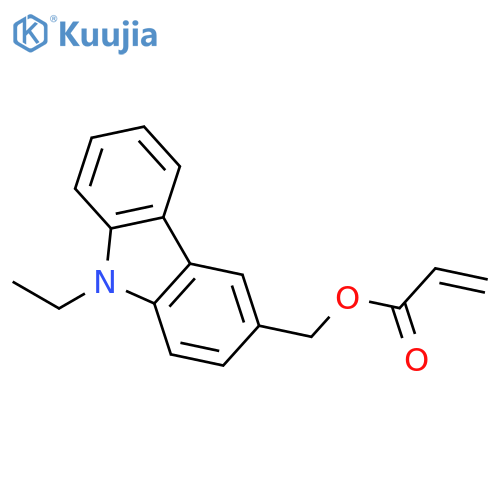 2-Propenoic acid, (9-ethyl-9H-carbazol-3-yl)methyl ester structure