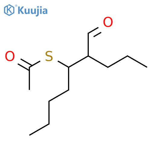 ETHANETHIOIC ACID, S-(1-BUTYL-2-FORMYLPENTYL) ESTER structure