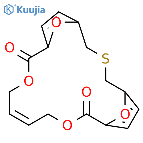 10,15,20,21-tetraoxa-3-thiatricyclo[15.2.1.1~5,8~]henicosa-1(19),5,7,12,17-pentaene-9,16-dione structure