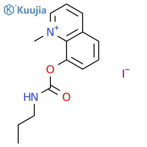 Quinolinium,1-methyl-8-[[(propylamino)carbonyl]oxy]-, iodide (1:1) structure