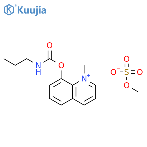 Quinolinium,1-methyl-8-[[(propylamino)carbonyl]oxy]-, methyl sulfate (1:1) structure